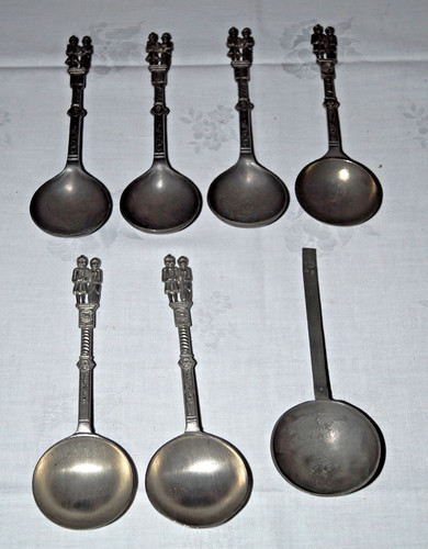 Konvolut vintage zinnlöffel - konvolut,