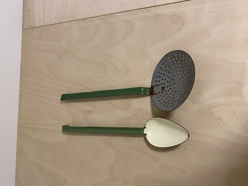 Emaille löffel siebkelle - löffel,