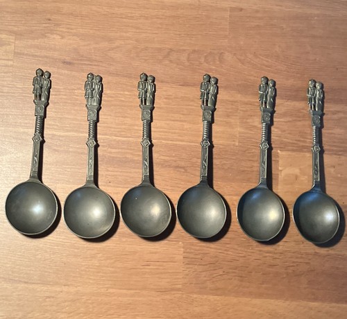 Zinnlöffel rarität 6er - 6x,