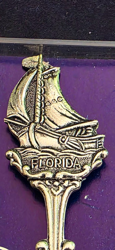 Souvenir zinnlöffel florida - souvenir-zinnlöffel,