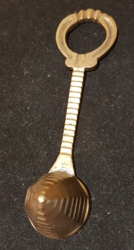 Vintage messing kaffelöffel - messing,